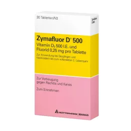 ZYMAFLUOR D 500 tabletter, 30 kapsler