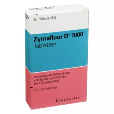 ZYMAFLUOR D 1.000 tabletter, 90 kapsler