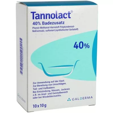 TANNOLACT Tilsætningsstof til bad, 10X10 g