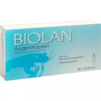 BIOLAN Pipetter til enkeltdosis øjendråber, 60X0,35 ml