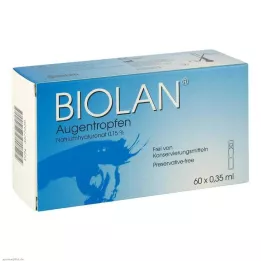 BIOLAN Pipetter til enkeltdosis øjendråber, 60X0,35 ml