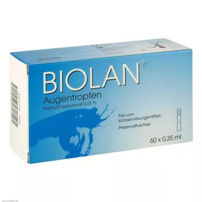 BIOLAN Pipetter til enkeltdosis øjendråber, 60X0,35 ml