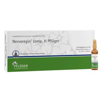 NERVOREGIN comp.H Pflüger Ampuller, 10 stk NERVOREGIN comp.H Pflüger Ampuller, 10 stk