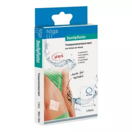 DUSCHPFLASTER 10x12 cm transparent bandage steril, 5 stk