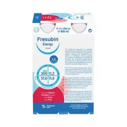 FRESUBIN ENERGY DRINK Jordbær drikkeflaske 6X4X200 ml