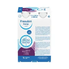 FRESUBIN ENERGY DRINK Skovfrugt drikkeflaske, 4X200 ml