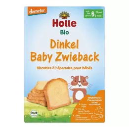HOLLE Økologisk babyspelt tvebakker, 200 g