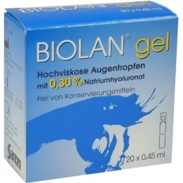 BIOLAN Gel øjendråber, 20X0,45 ml