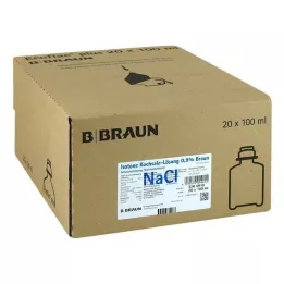 ISOTONE Saltopløsning 0,9% Braun Ecoflac Plus, 20X100 ml