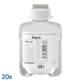 AQUA AD injectabilia Ecoflac Plus injektionsvæske, opløsning, 20X100 ml