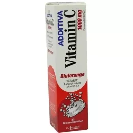 ADDITIVA C-vitamin blodappelsin-brusetabletter, 20 stk