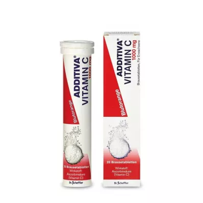 ADDITIVA C-vitamin blodappelsin-brusetabletter, 20 stk