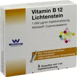 VITAMIN B12 1.000 μg Lichtenstein ampuller, 5X1 ml