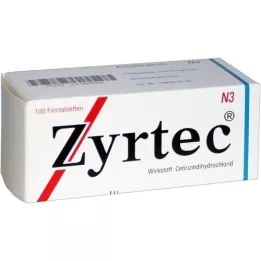 ZYRTEC Filmovertrukne tabletter, 100 stk