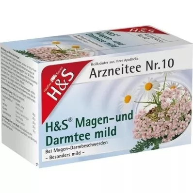 H&amp;S Mave- og tarmte mild filterpose, 20X2,0 g