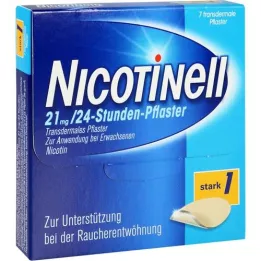 NICOTINELL 21 mg/24-timers plaster 52,5 mg, 7 stk