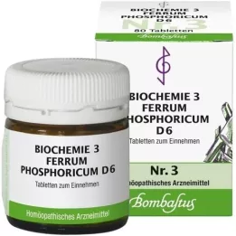 BIOCHEMIE 3 Ferrum phosphoricum D 6 tabletter, 80 stk