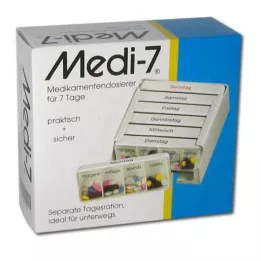 MEDI 7 medicindoser til 7 dage hvid, 1 stk