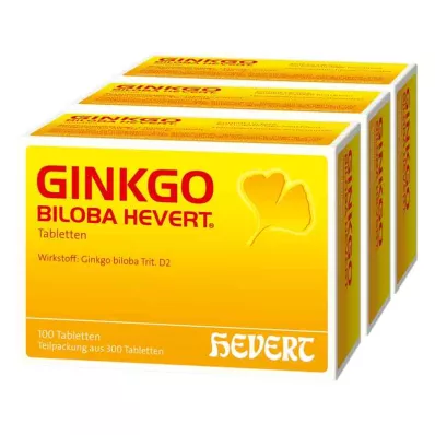 GINKGO BILOBA HEVERT Tabletter, 300 stk