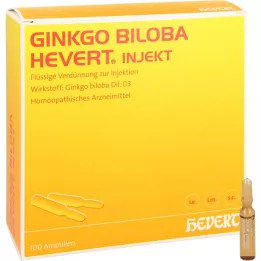 GINKGO BILOBA HEVERT Injicerbare ampuller, 100 stk