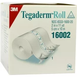 TEGADERM 3M gips 5 cmx10 m rulle 16002, 1 stk