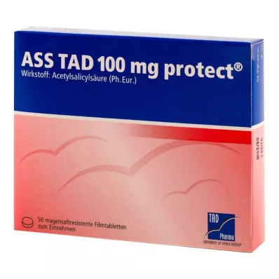 ASS TAD 100 mg protect enterotabletter, filmovertrukne, 50 stk ASS TAD 100 mg protect enterotabletter, filmovertrukne, 50 stk