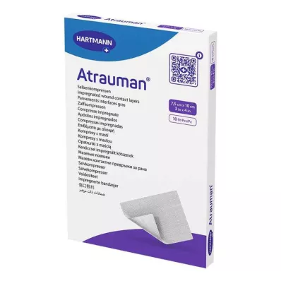 ATRAUMAN 7,5x10 cm sterile kompresser, 10 stk