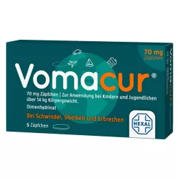 VOMACUR 70 suppositorier, 5 stk