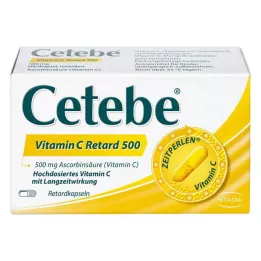 CETEBE C-vitamin kapsler med forlænget frigivelse 500 mg, 120 stk