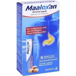 MAALOXAN 25 mVal væske, 10X10 ml