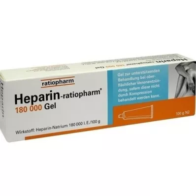 HEPARIN-RATIOPHARM 180.000 I.U. gel, 100 g