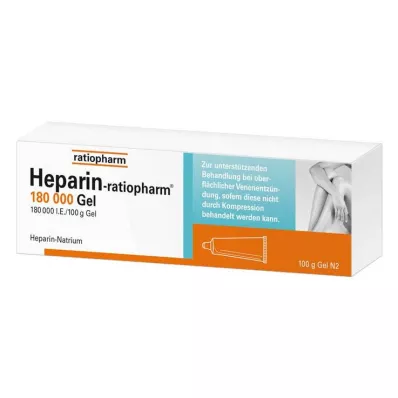 HEPARIN-RATIOPHARM 180.000 I.U. gel, 100 g