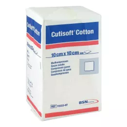 CUTISOFT Bomuld Compr.10x10 cm unster.12fold, 100 stk