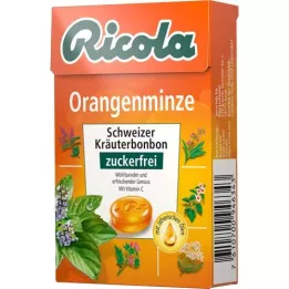 RICOLA o.Z.Box appelsin-mynte-bolsjer, 50 g