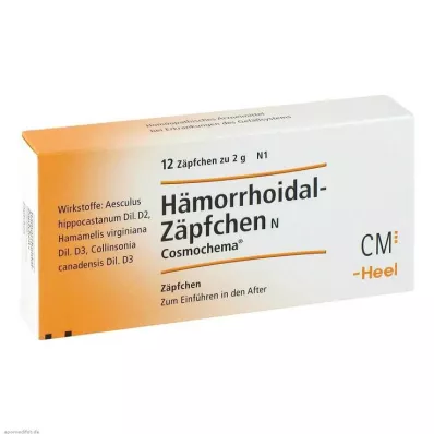 HÄMORRHOIDAL Stikpille N Cosmochema, 12 stk HÄMORRHOIDAL Stikpille N Cosmochema, 12 stk