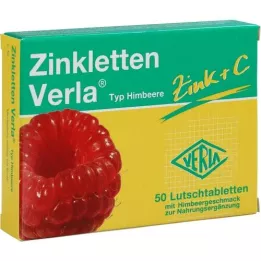 ZINKLETTEN Verla Hindbær Sugetabletter, 50 kapsler