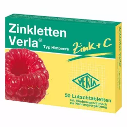 ZINKLETTEN Verla Hindbær Sugetabletter, 50 kapsler