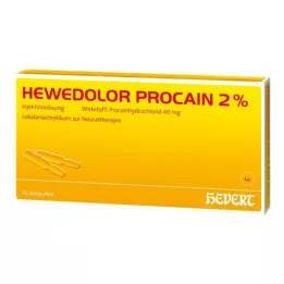 HEWEDOLOR Prokain 2% ampuller, 10 stk