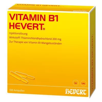 VITAMIN B1 HEVERT Ampuller, 100 stk