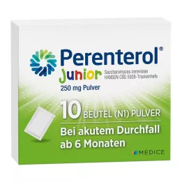 PERENTEROL Junior 250 mg pulverpose, 10 stk