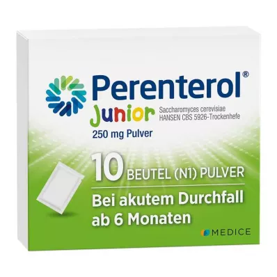 PERENTEROL Junior 250 mg pulverpose, 10 stk