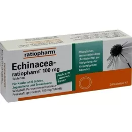 ECHINACEA-RATIOPHARM 100 mg tabletter, 20 stk