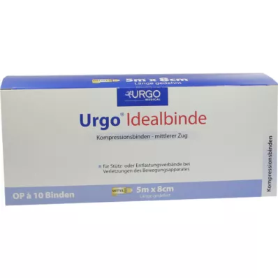 URGO IDEALBINDEN 8 cmx5 m, 10 stk