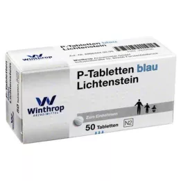 P TABLETTEN blå 8 mm deling, 50 stk