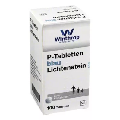 P tabletter blå 8 mm inddeling, 100 stk