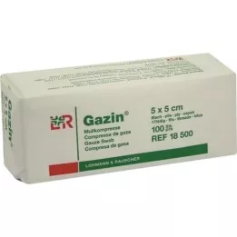 GAZIN Gaze komp. 5x5 cm usteril 8x Op, 100 stk