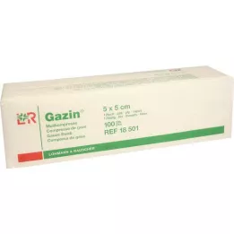 GAZIN Gaze komp. 5x5 cm usteril 12x op, 100 stk