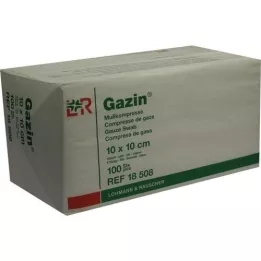 GAZIN Gaze komp. 10x10 cm usteril 16x op, 100 stk