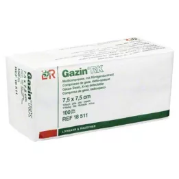 GAZIN Gaze komp. 7,5x7,5 cm usteril 12x RK, 100 stk