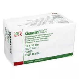 GAZIN Gaze komp. 10x10 cm usteril 12x RK, 100 stk